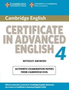 Certificate in advanced English 4