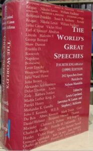 The World's Great Speeches (Hard Cover)