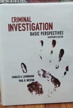 Criminal Investigation Basic Perspectives