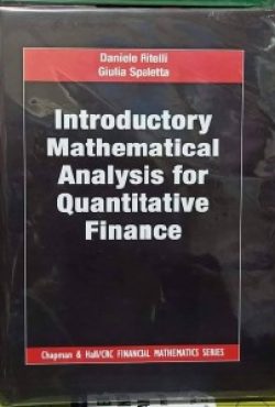 Introductory Mathematical Analysis for Quantitative Finance